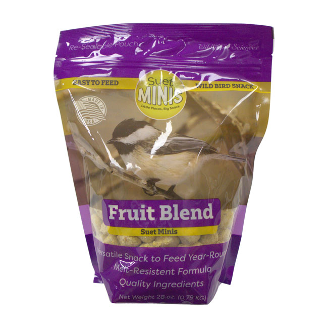 Wildlife Sciences Fruit Blend Suet Minis, Pack of 16
