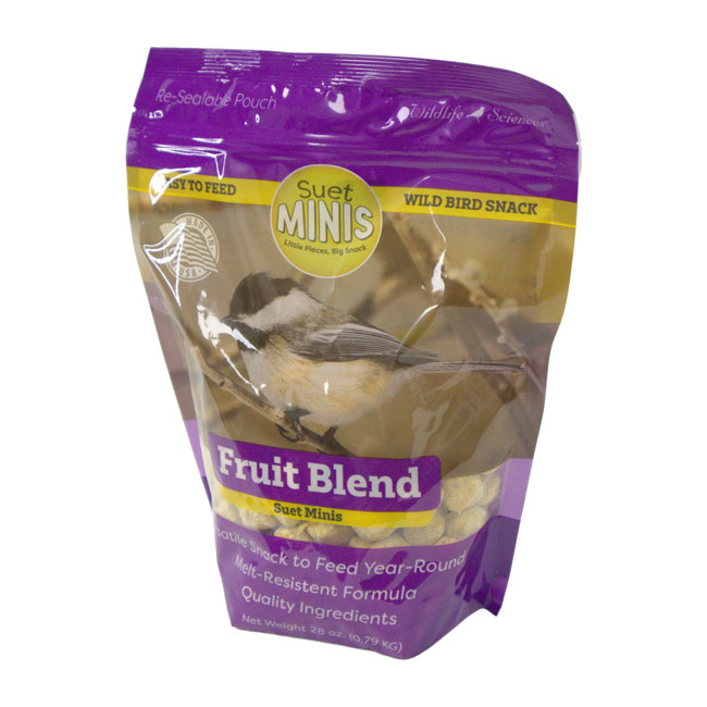 Wildlife Sciences Fruit Blend Suet Minis, Pack of 16