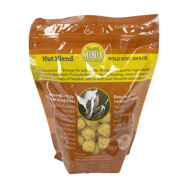 Wildlife Sciences Nut Blend Suet Minis, Pack of 16