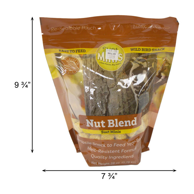 Wildlife Sciences Nut Blend Suet Minis, Pack of 16