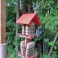 Amish Made Cedar and Recycled Plastic Quad Suet Cake Tower