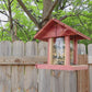 Amish Made Cedar Hopper Feeder with Seed Cylinder