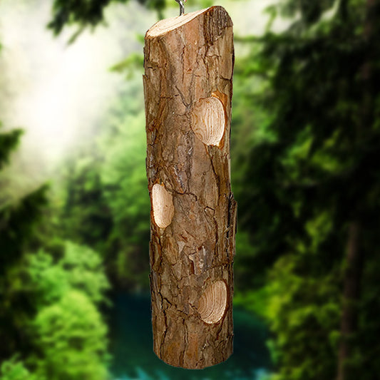 Cedar Suet Log Feeder by Prime Retreat