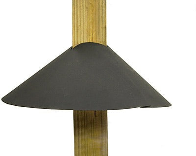 Achla Post Mounted Squirrel Baffles, Black, 18" dia., 4 Pack