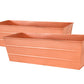Achla Copper Plated Flower Boxes, Medium, 23.5"L, Pack of 2