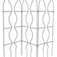 Achla Orangery Trellis Screen, Black, 65"H