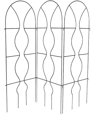 Achla Orangery Trellis Screen, Black, 65"H