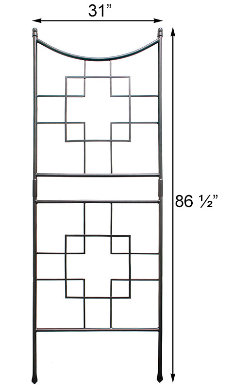 Achla Square on Squares Garden Trellises, 86"H, Pack of 2