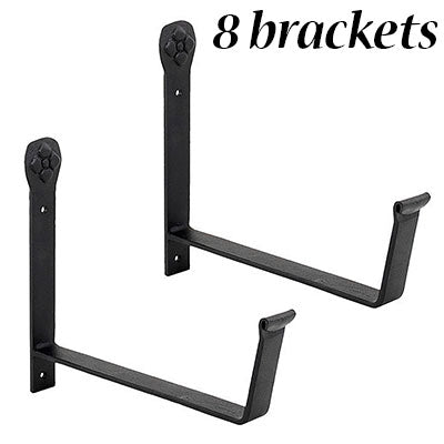 Achla Brackets for 8" Wide Flower Boxes, 4 Sets