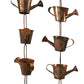 Ancient Graffiti Watering Can Rain Chains, Copper, Pack of 2