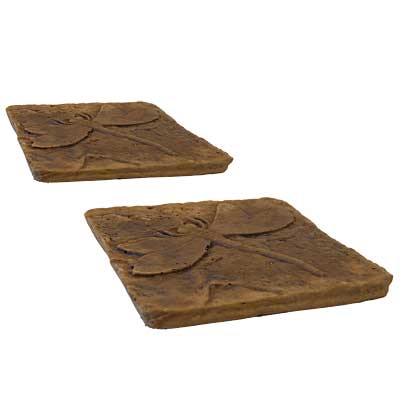 Athens Dragonfly Stepping Stones, Autumn Wheat, Pack of 2