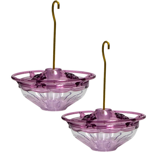 Aspects HummBlossom Hummingbird Feeders, Plum, Pack of 2