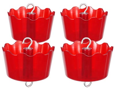 Audubon DefendANT Ant Guards, Red, Pack of 4