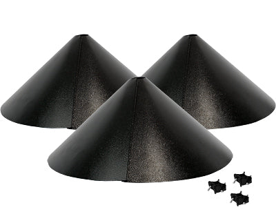 Audubon Wrap-Around Squirrel Baffles, Black, Pack of 3