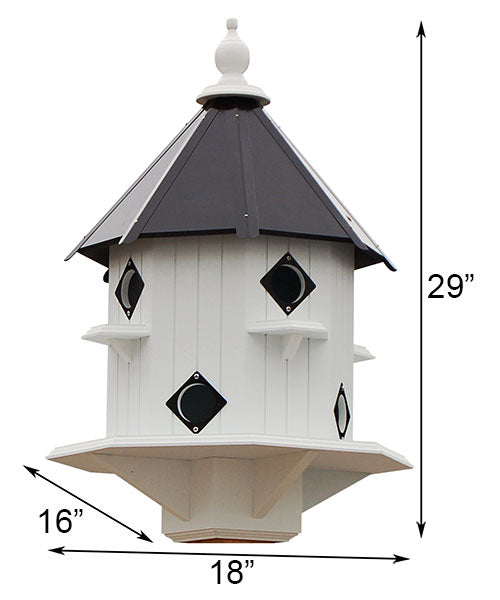 Wing & A Prayer Castle Bird House with Slate Mounting Post