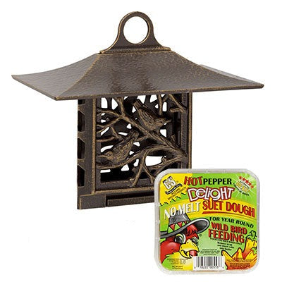 Whitehall Nuthatch Suet Feeder and Hot Pepper Suet Cakes