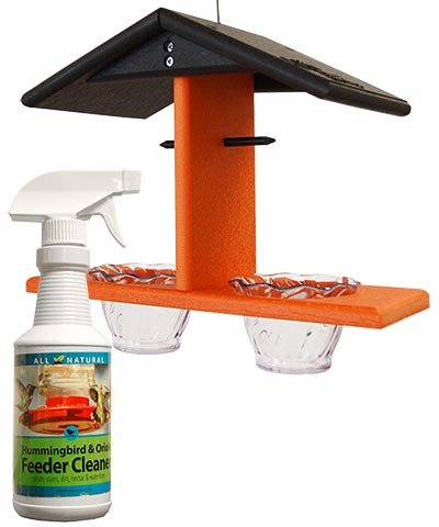 Recycled Plastic Double Oriole Feeder w/Cleaner Kit