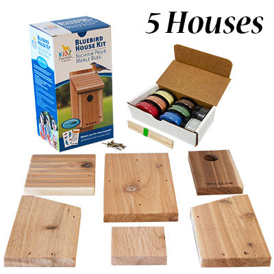 Woodlink Bluebird House DIY Craft Kits w/Milk Paint Powders
