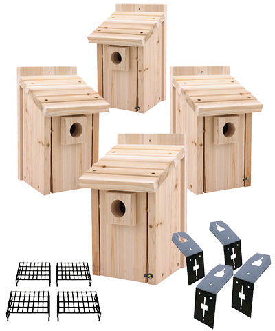 Stokes Bluebird House Package with "T" Post Adapters
