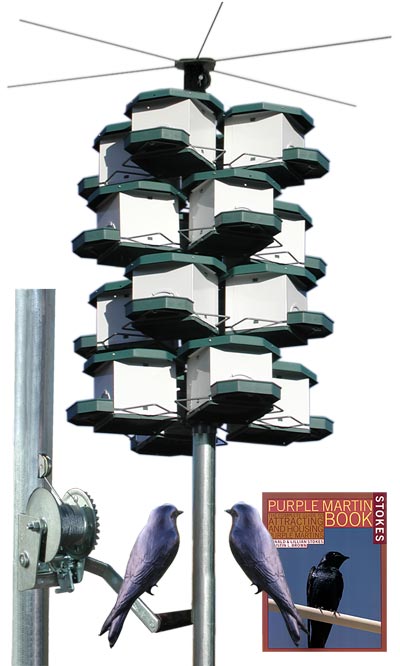 Heritage Farms Quad Pod Purple Martin House Package, 4 Pods