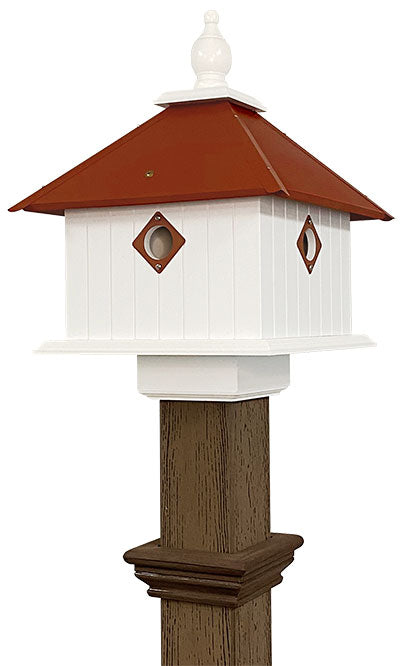 Carriage Bird House & Decorative Mounting Post Kit