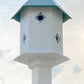 Magnolia Bird House & Decorative Mounting Post, Copper Roof