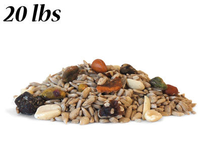 Wild Bird Seed Mix, Shell Free Fruit and Nut, 20 lbs.