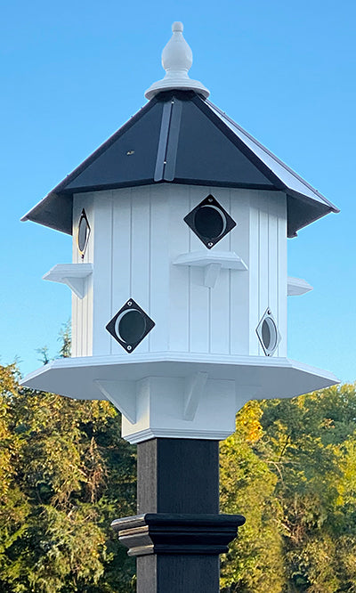 Wing & A Prayer Castle Bird House with Slate Mounting Post