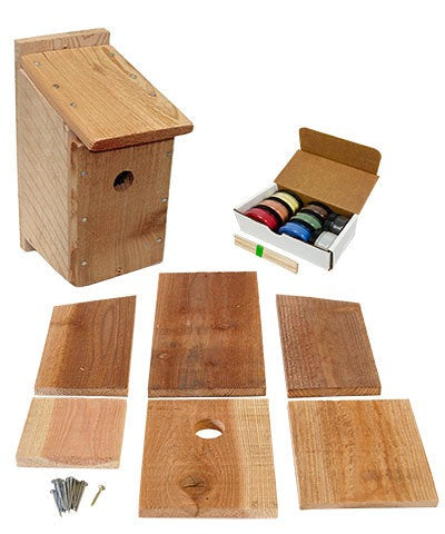 Songbird Essentials Bluebird House Kits w/Milk Paint Powders
