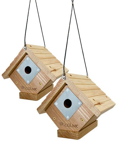 Woodlink Traditional Wren Houses with Hole Protectors, 2 Pk.