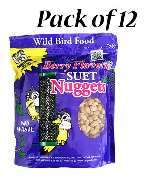 C&S Berry Flavored Suet Nuggets, 27 oz., 12 Bags