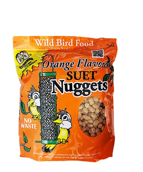 C&S Orange Flavored Suet Nuggets, 27 oz., 12 Bags
