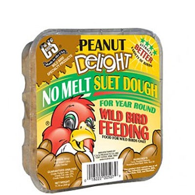 C&S Peanut Delight No Melt Suet Dough, 11.75 oz., 24 Cakes