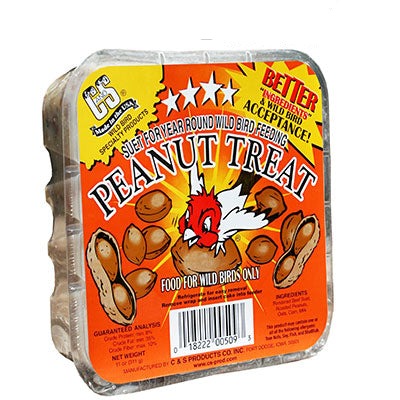 C&S Peanut Treat Suet Cakes, 11 oz., Pack of 24