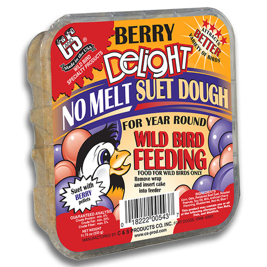 C&S Berry Delight Suet Cakes, 11.75 oz., Pack of 24