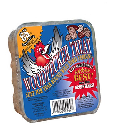 C&S Woodpecker Treat Premium Suet Cakes, 11 oz., 24 Cakes