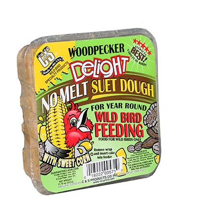C&S Woodpecker Delight No Melt Suet Dough, 11.75 oz., 24 Pk