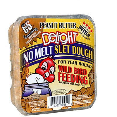 C&S Peanut Butter Delight No Melt Suet, 11.75 oz., 24 Cakes
