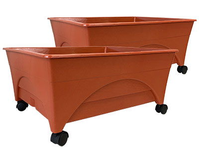 Emsco City Pickers Raised Planter Beds, Terra Cotta, 2 Pack