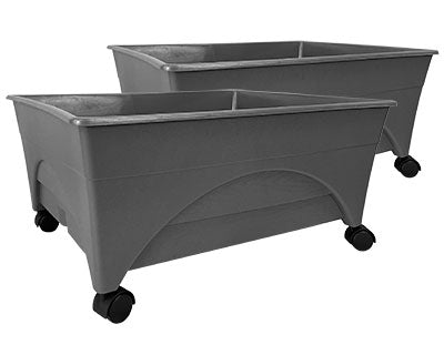 Emsco City Pickers Raised Planter Beds, Slate, 2', 2 Pack