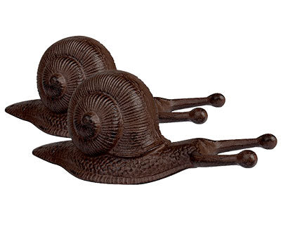 Esschert Design Cast Iron Snail Boot Pullers, Pack of 2