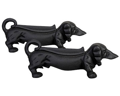 Esschert Design Cast Iron Dachshund Boot Scrapers, 2 Pack