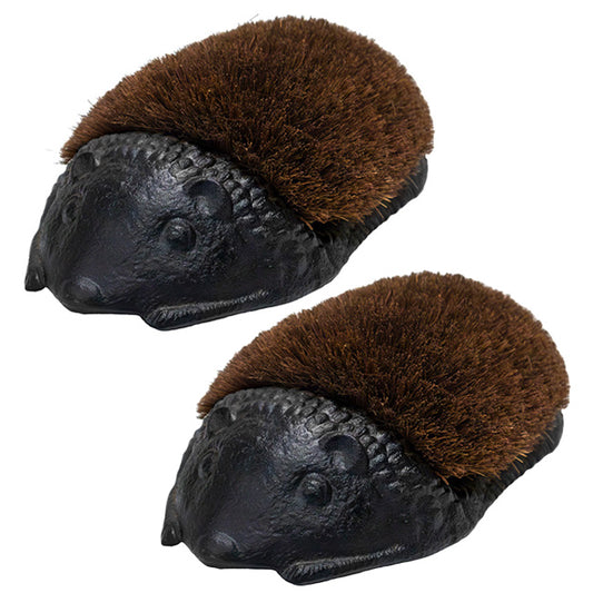 Esschert Design Giant Hedgehog Boot Brushes, Pack of 2