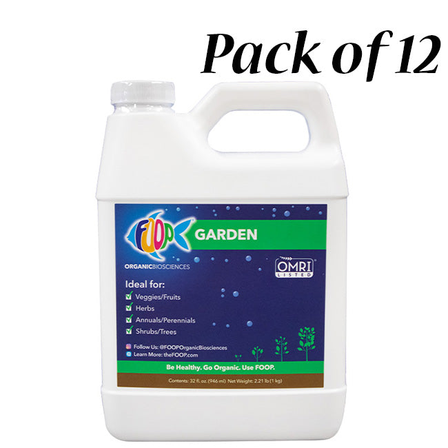 FOOP Garden Organic Plant Nutrients, RTU, 32 oz., Pack of 12
