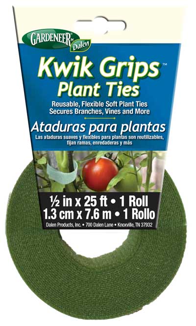 Gardeneer Kwik Grips Plant Ties, 25', Pack of 4