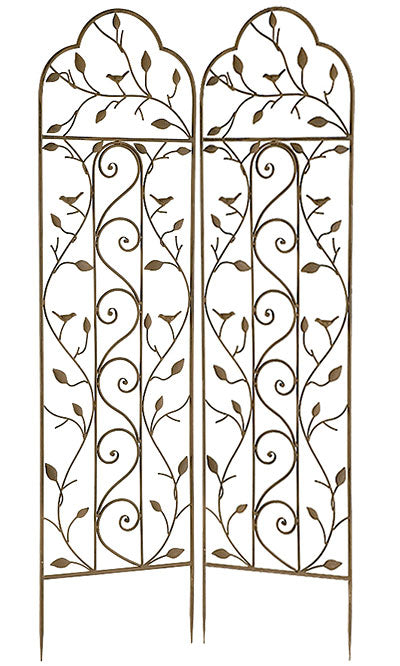 Gardman Nature Garden Trellises, Aged Bronze, 58", Pack of 2