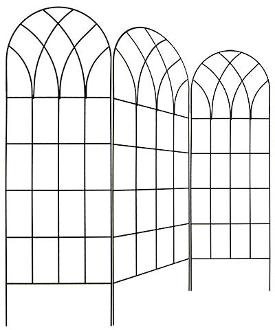 Gardman Gothic Trellises, Black, 60"H, Pack of 3