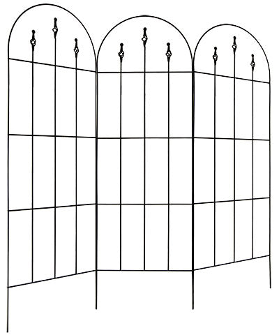 Gardman Finial Trellises, Black, 60"H, Pack of 3