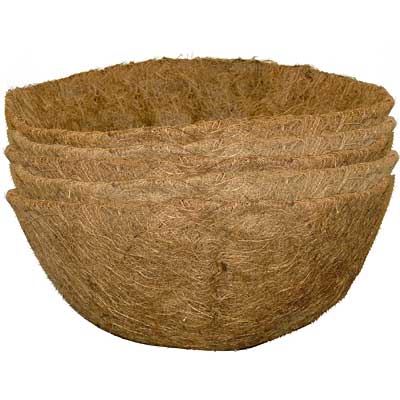 Gardman Shaped Coco Basket Liners, 14" dia., Pack of 5