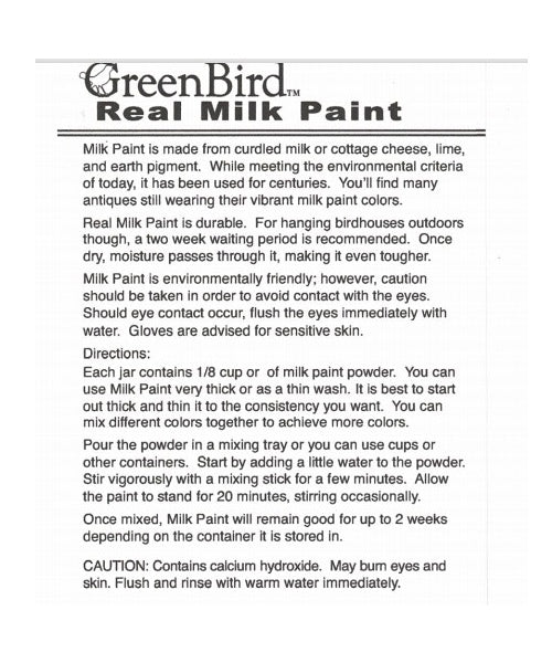 GreenBird Real Milk Paint Powders